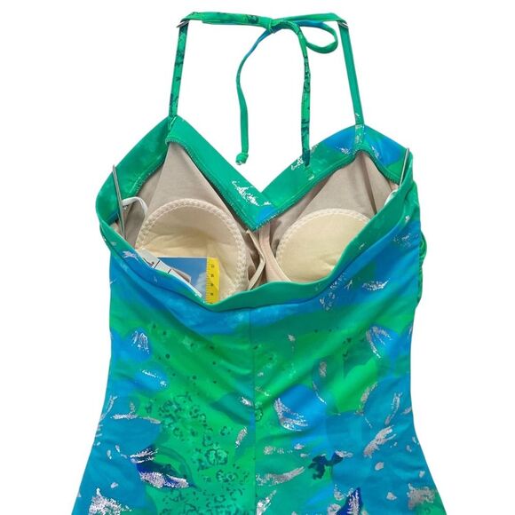 NWT Carol Wior Swimsuit Size 14 Multicolor One Piece Shaping Slimsuit USA Made - Picture 5 of 13